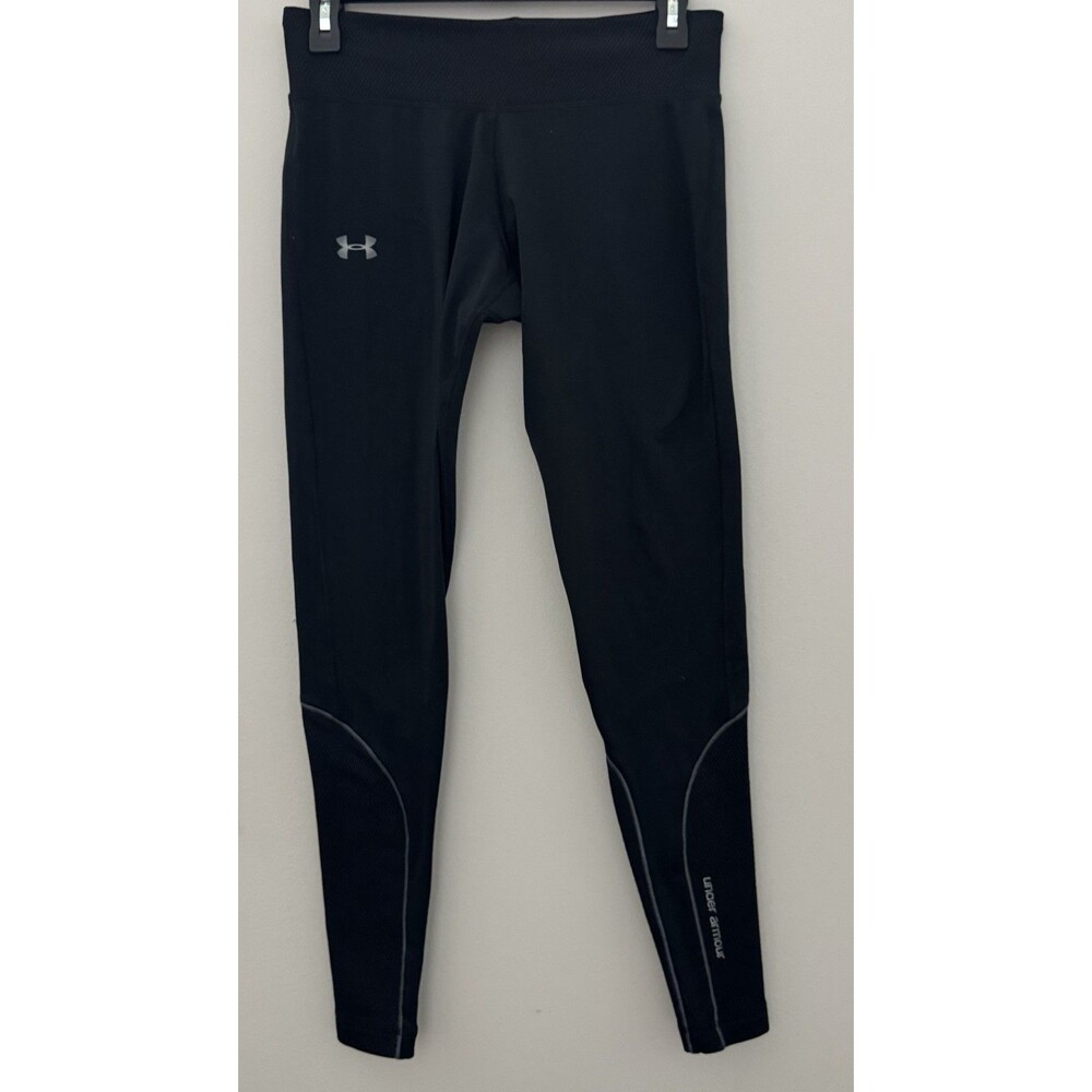 Under Armour Women's ColdGear Fitted Black Compression Leggings~Small